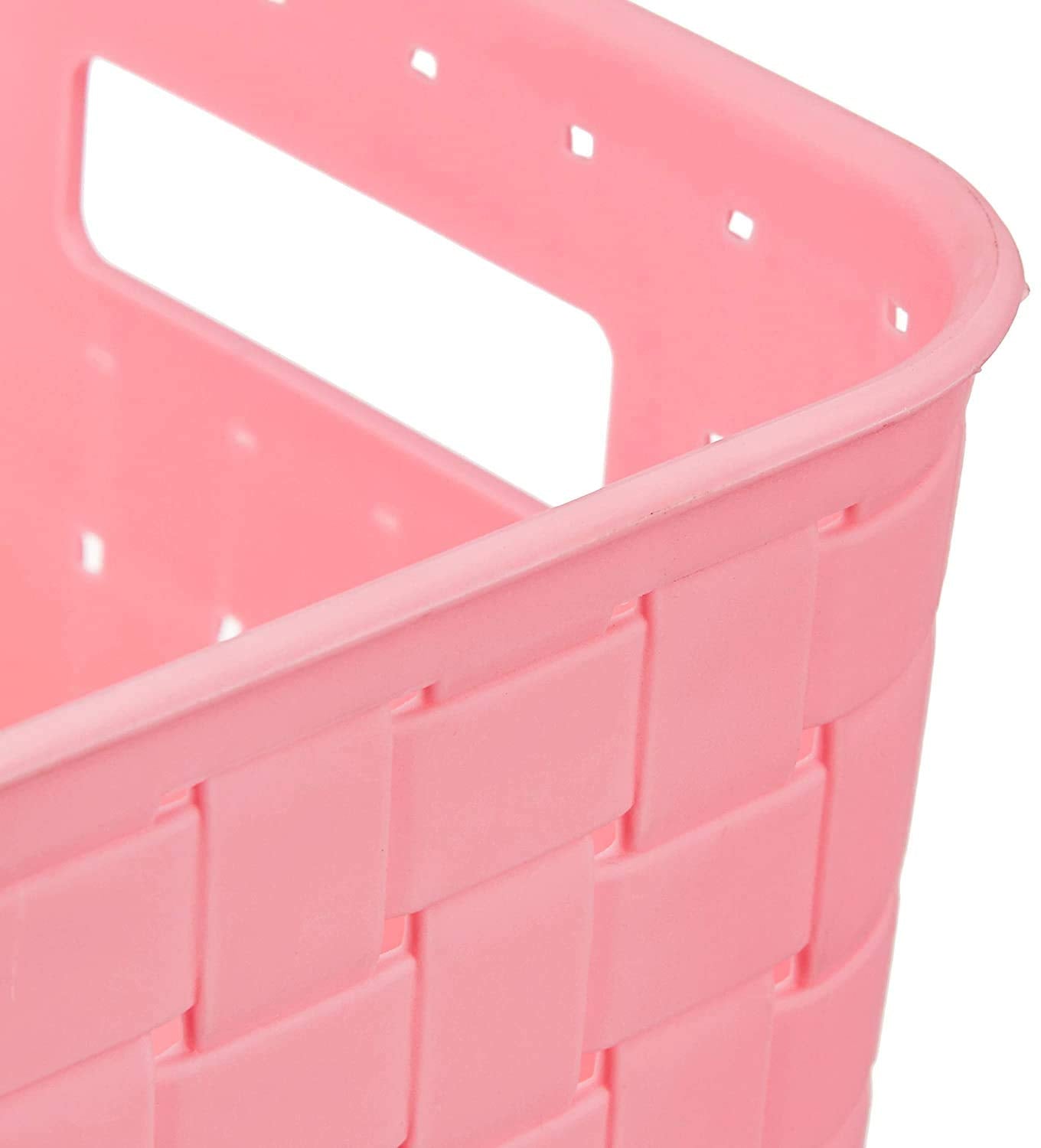 Sky blue storage baskets for versatile use. Sky blue storage baskets for versatile use.